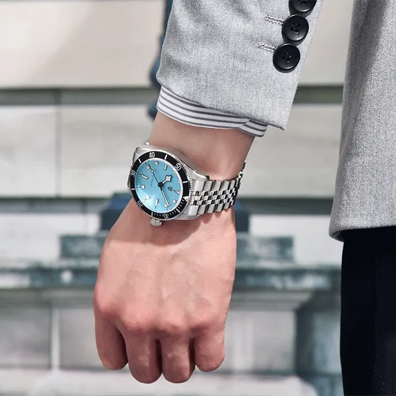 Pagani Design Black Bay Tiffany Dial Jubilee Men's Watch- PD-1812